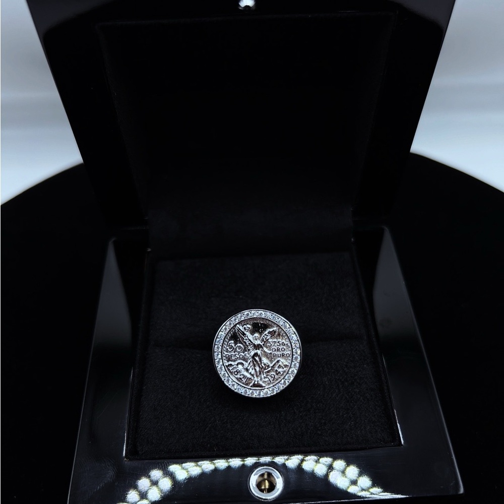 Intricate Silver Coin Ring - Picture 3 of 3